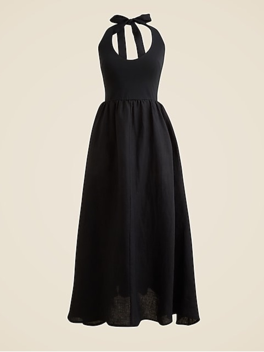 J. Crew Halter Mixy Dress Black XL